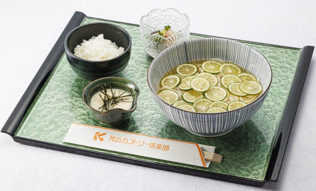 すだちうどんととろろごはん